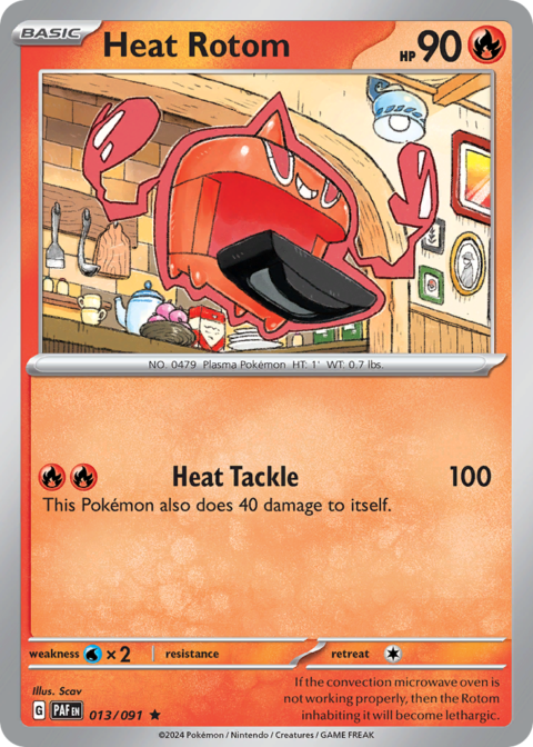 Heat Rotom - PAF #13 - Reverse Holo