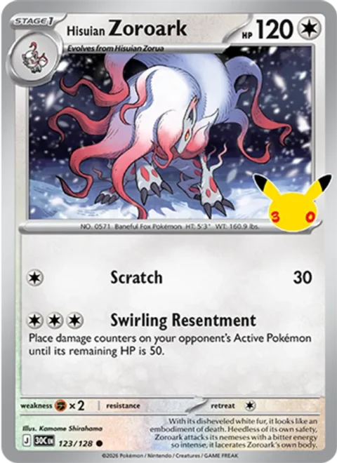 Hisuian Zoroark - 30C #123 - Normal