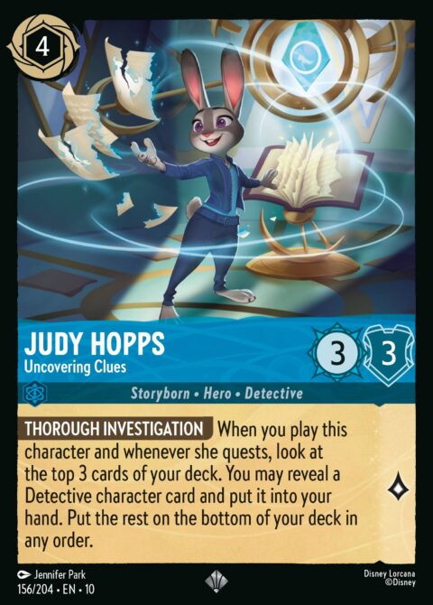 Judy Hopps - Uncovering Clues - 10 #156 - Foil