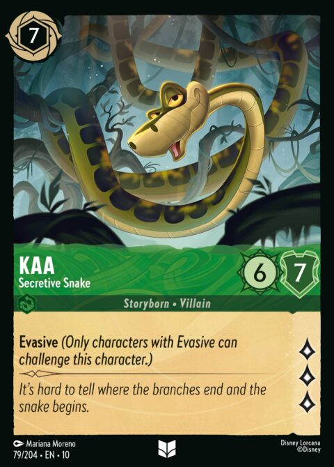 Kaa - Secretive Snake - 10 #79 - Foil