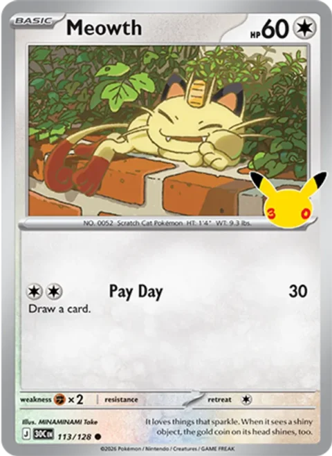 Meowth - 30C #113 - Normal