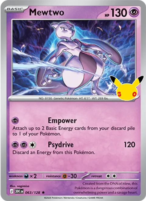 Mewtwo - 30C #063 - Normal