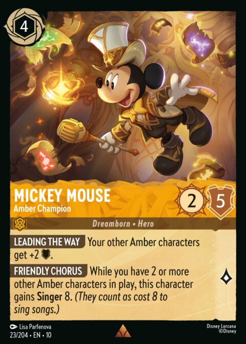 Mickey Mouse - Amber Champion - 10 #23 - Foil