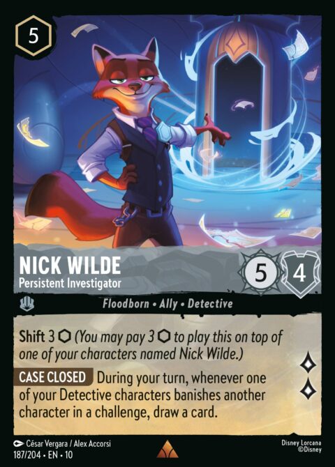 Nick Wilde - Persistent Investigator - 10 #187 - Foil