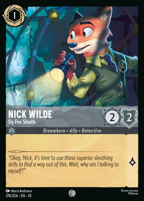 Nick Wilde - Sly Fox Sleuth - 10 #178 - Foil