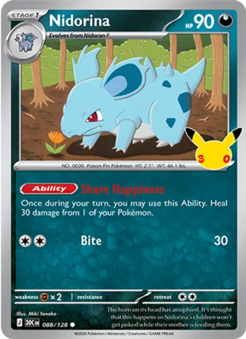 Nidorina - 30C #088 - Normal
