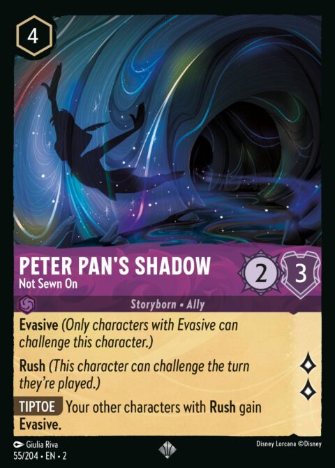 Peter Pan's Shadow - Not Sewn On - 2 #55 - Foil
