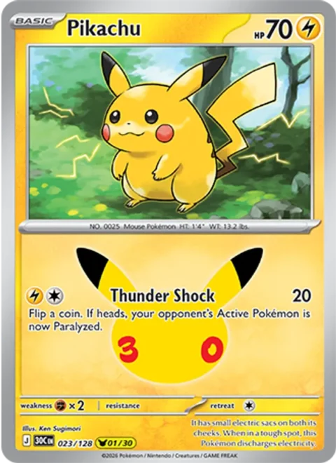 Pikachu - 30C #023 - Normal