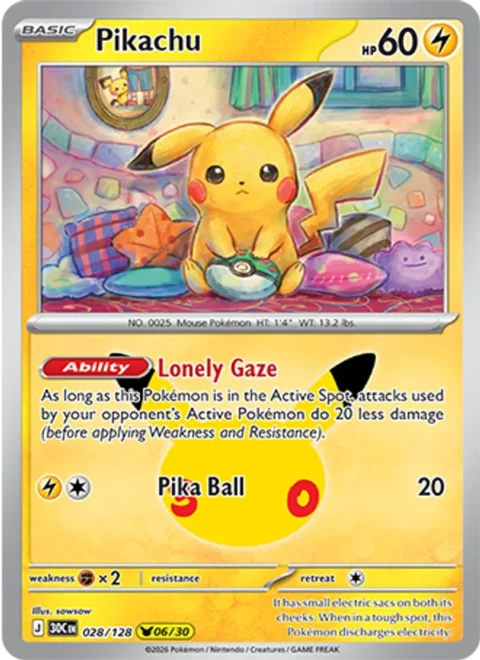 Pikachu - 30C #028 - Normal