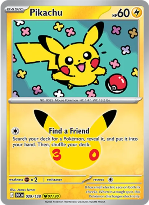 Pikachu - 30C #029 - Normal