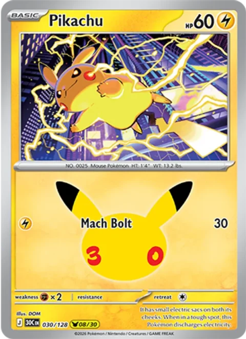 Pikachu - 30C #030 - Normal