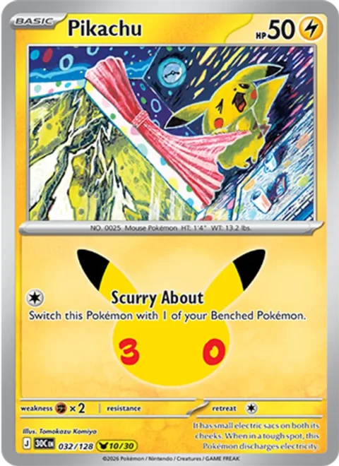 Pikachu - 30C #032 - Normal
