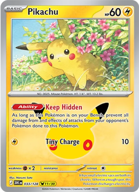 Pikachu - 30C #033 - Normal