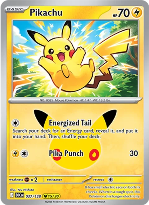 Pikachu - 30C #037 - Normal