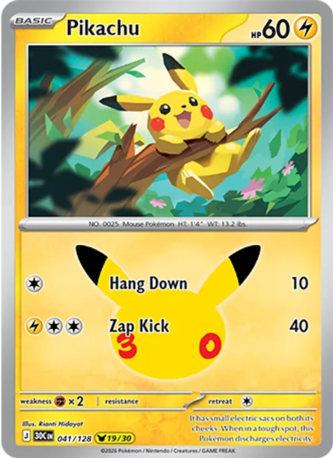 Pikachu - 30C #041 - Normal