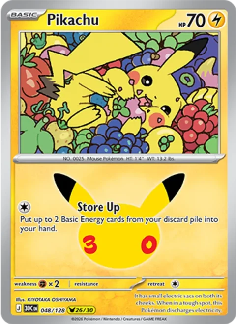 Pikachu - 30C #048 - Normal