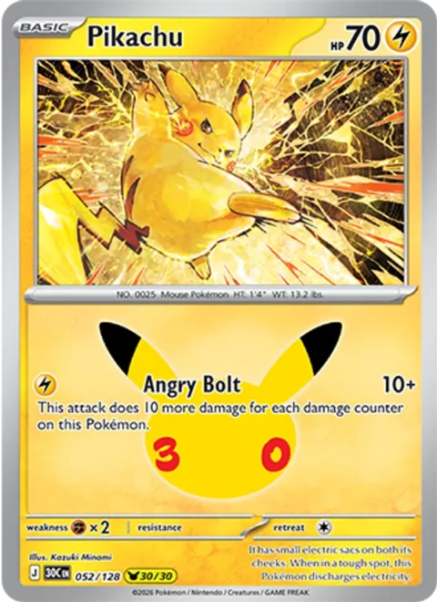 Pikachu - 30C #052 - Normal