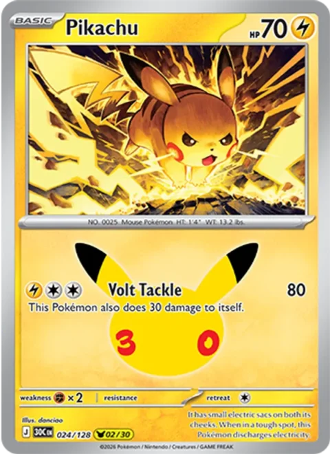 Pikachu - 30C #024 - Normal