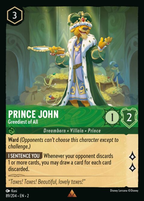 Prince John - Greediest of All - 2 #89 - Normal
