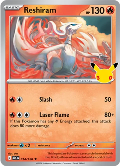 Reshiram - 30C #014 - Normal