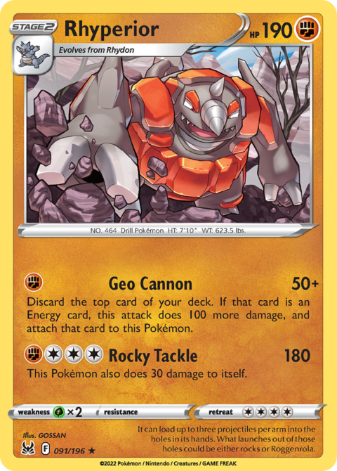 Rhyperior - LOR #91 - Normal