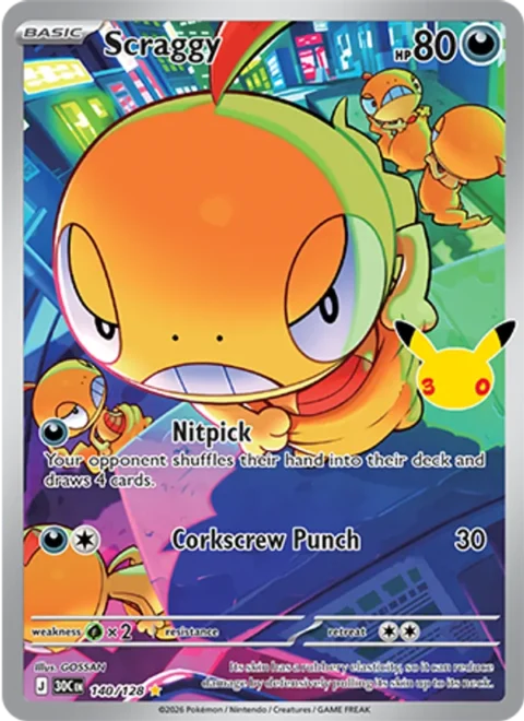 Scraggy - 30C #140 - Normal