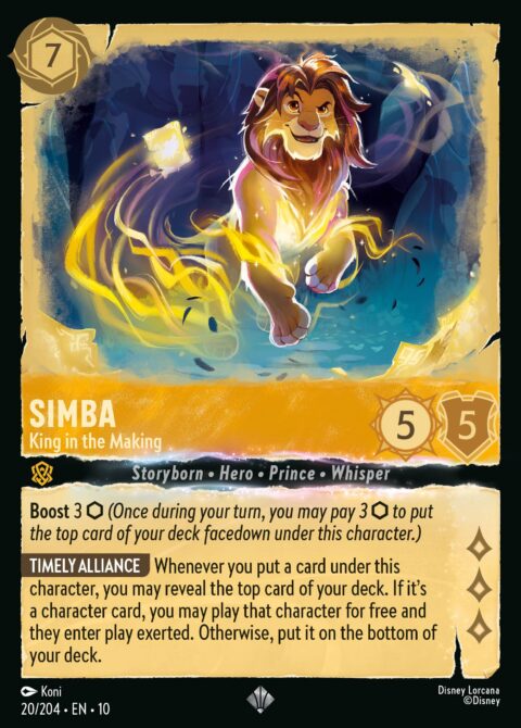 Simba - King in the Making - 10 #20 - Foil