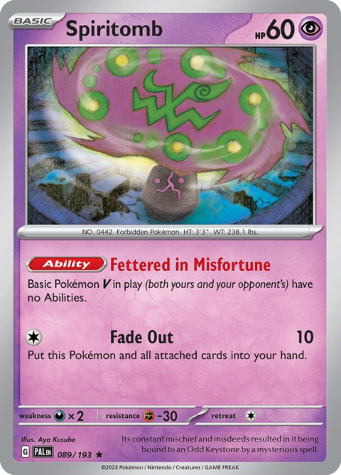Spiritomb - PAL #89 - Holo