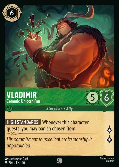 Vladimir - Ceramic Unicorn Fan - 10 #75 - Foil