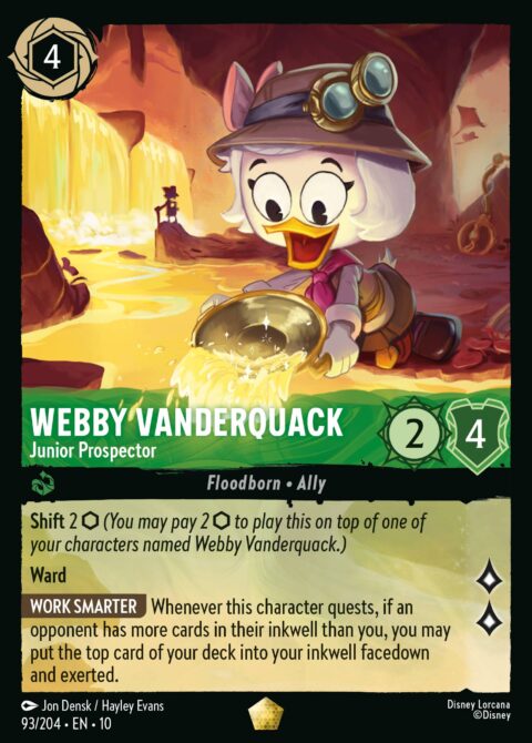 Webby Vanderquack - Junior Prospector - 10 #93 - Foil