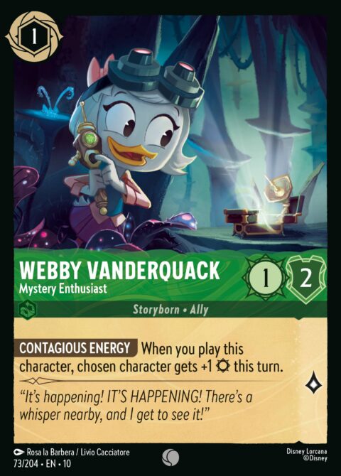Webby Vanderquack - Mystery Enthusiast - 10 #73 - Foil
