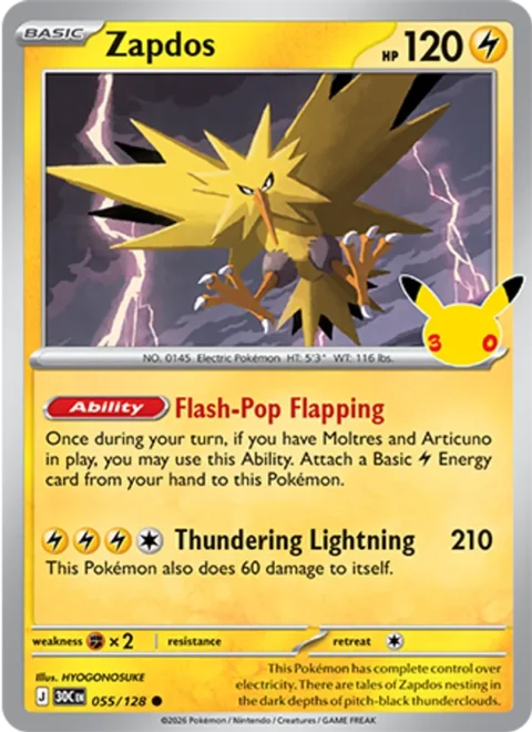 Zapdos - 30C #055 - Normal