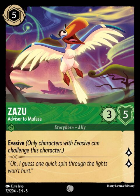 Zazu - Advisor to Mufasa - 5 #72 - Normal