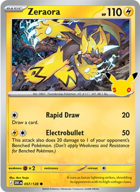 Zeraora - 30C #057 - Normal
