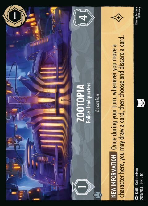 Zootopia - Police Headquarters - 10 #203 - Foil