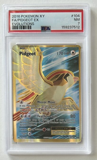 PSA 7 2016 Evolutions Pidgeot EX