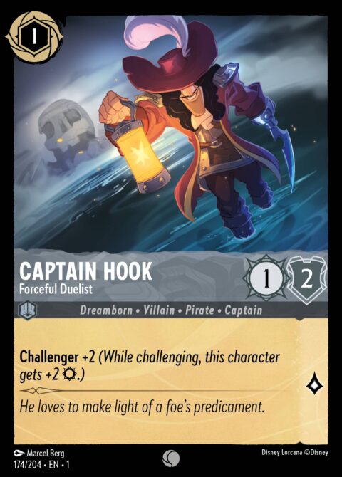 Captain Hook - Forceful Duelist - 1 #174 - Normal