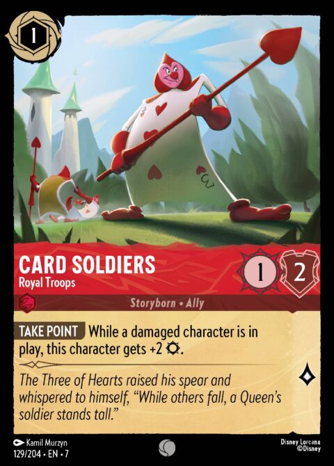 Card Soldiers - Royal Troops - 7 #129 - Foil