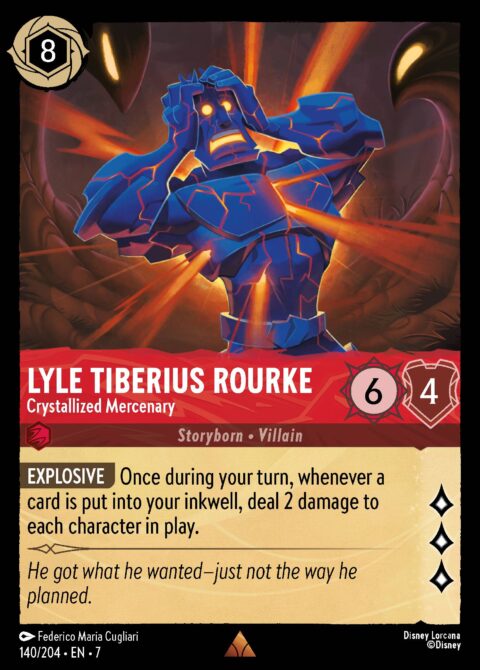 Lyle Tiberius Rourke - Crystallized Mercenary - 7 #140 - Normal