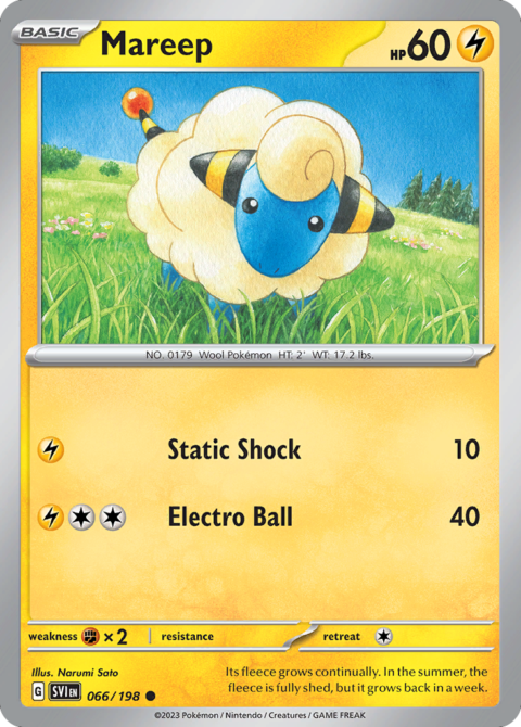 Mareep - SVI #66 - Reverse Holo