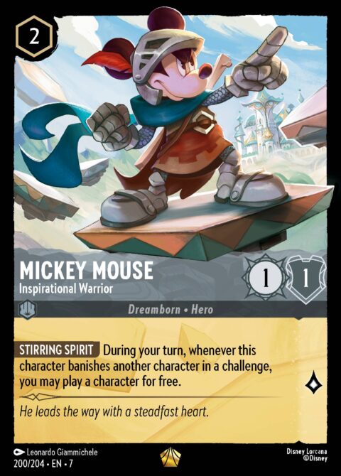 Mickey Mouse - Inspirational Warrior - 7 #200 - Foil