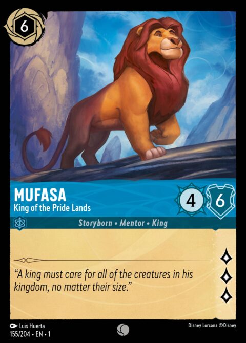Mufasa - King of the Pride Lands - 1 #155 - Normal