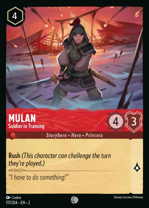 Mulan - Soldier in Training - 2 #117 - Foil
