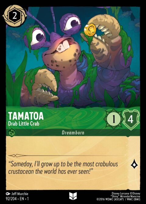 Tamatoa - Drab Little Crab - 1 #92 - Normal
