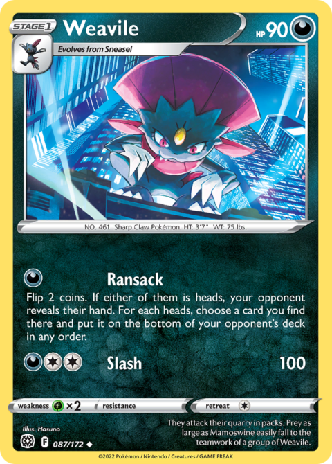 Weavile - BRS #87 - Normal